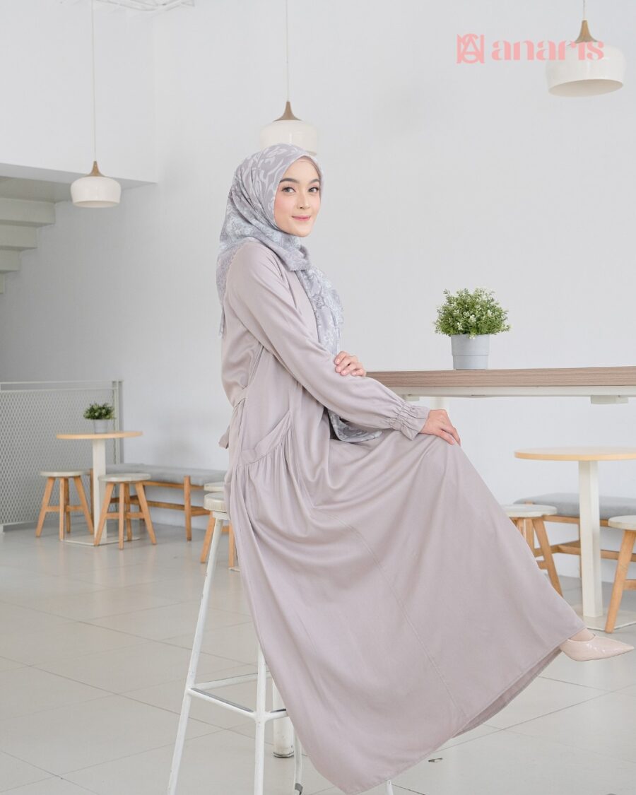 Kana Dress Series Grey - Gambar 3