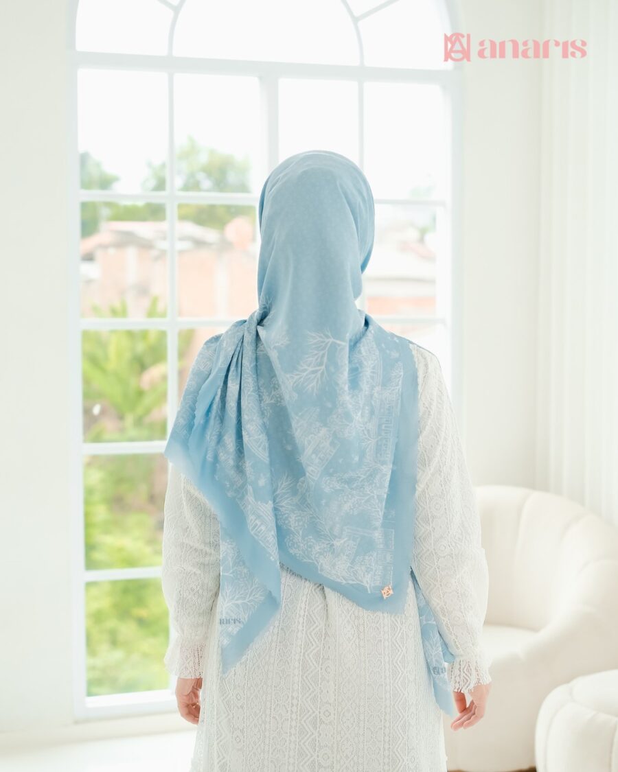 Saffana Series Sky Blue Syar'i - Gambar 2