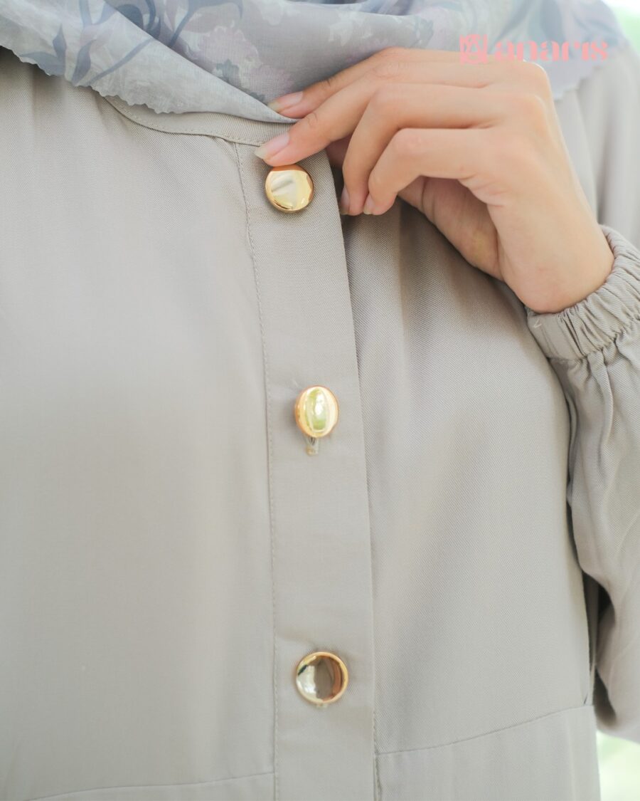 Estella Dress Grey - Gambar 2