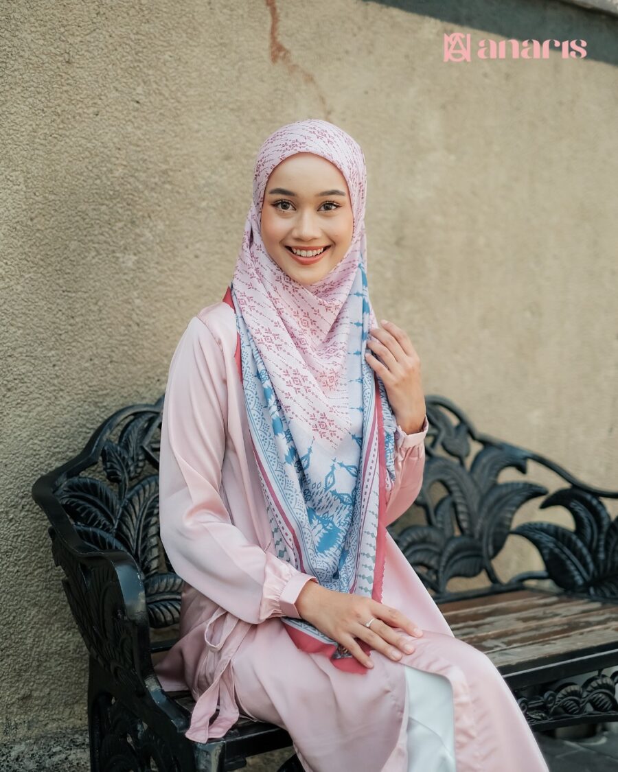Quinn Series Pink Red Syar'i - Gambar 2