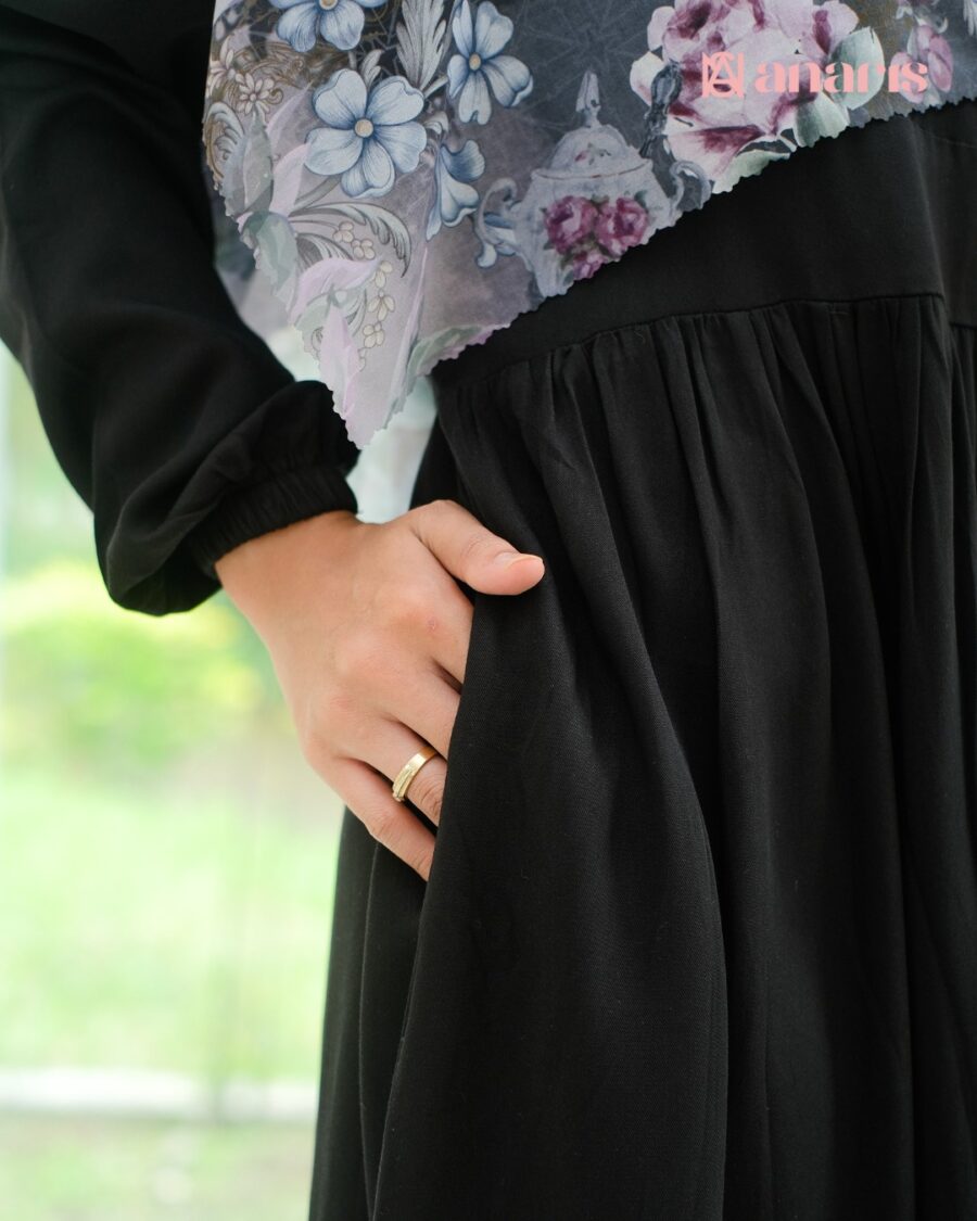 Estella Dress Black - Gambar 4