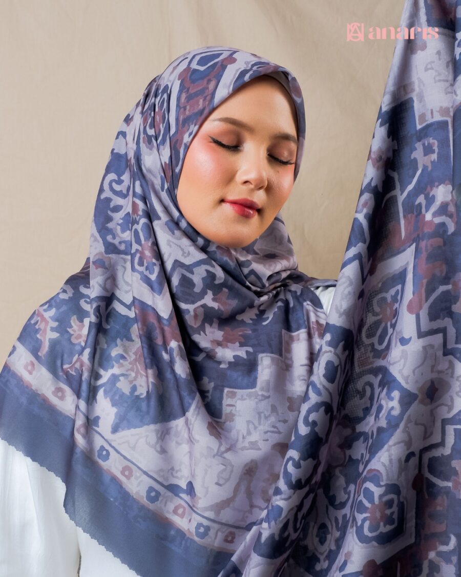 Zara Series Z010 Grey Purple Syar'i - Gambar 6