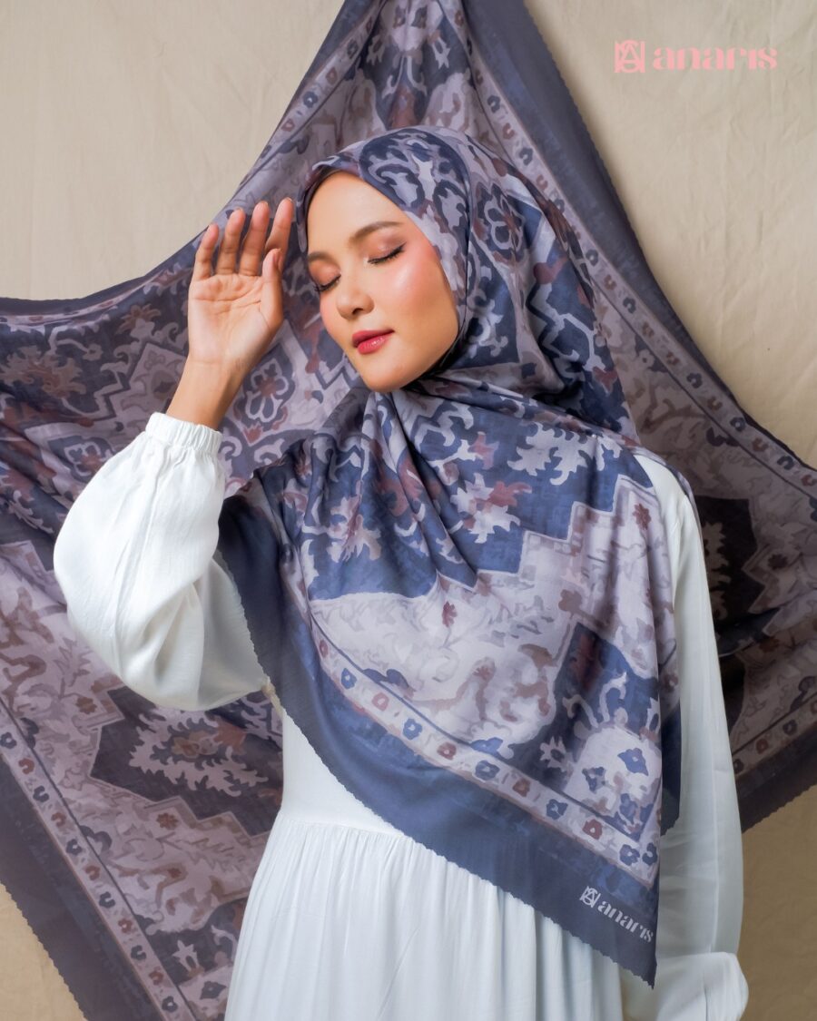 Zara Series Z010 Grey Purple Syar'i - Gambar 4