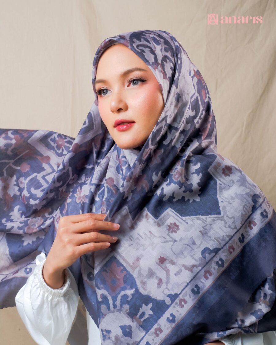 Zara Series Z010 Grey Purple Syar'i