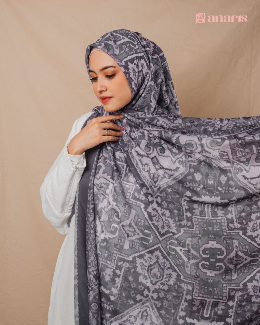 Zara Series Z08 Dark Grey Syar'i - Gambar 6