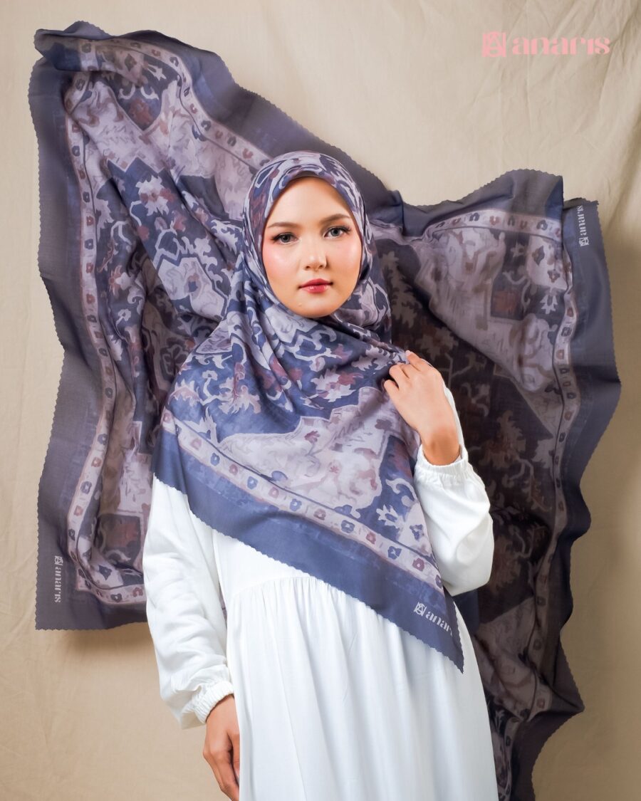 Zara Series Z010 Grey Purple Syar'i - Gambar 2