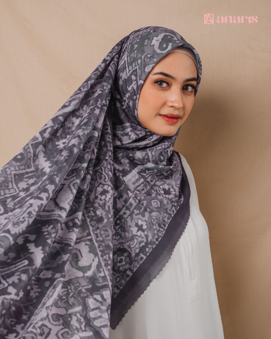 Zara Series Z08 Dark Grey Syar'i - Gambar 5