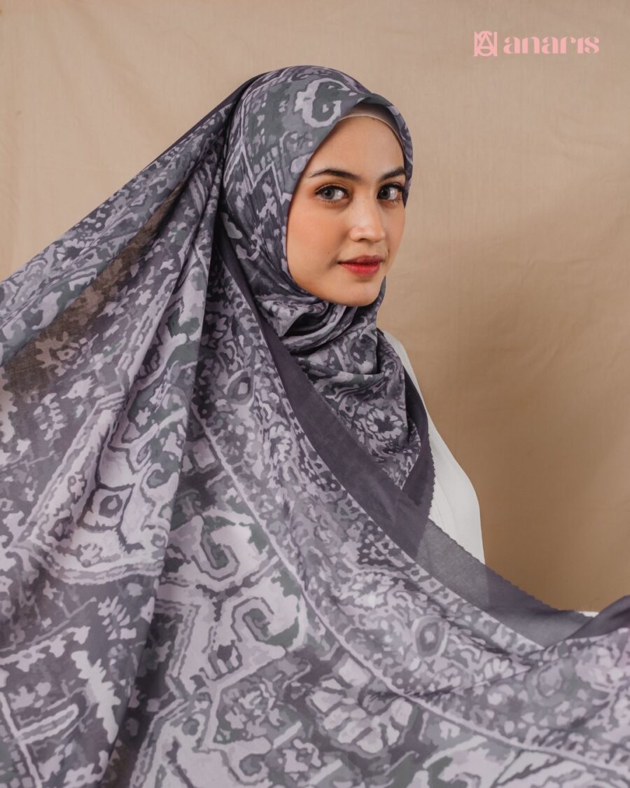 Zara Series Z08 Dark Grey Syar'i - Gambar 4