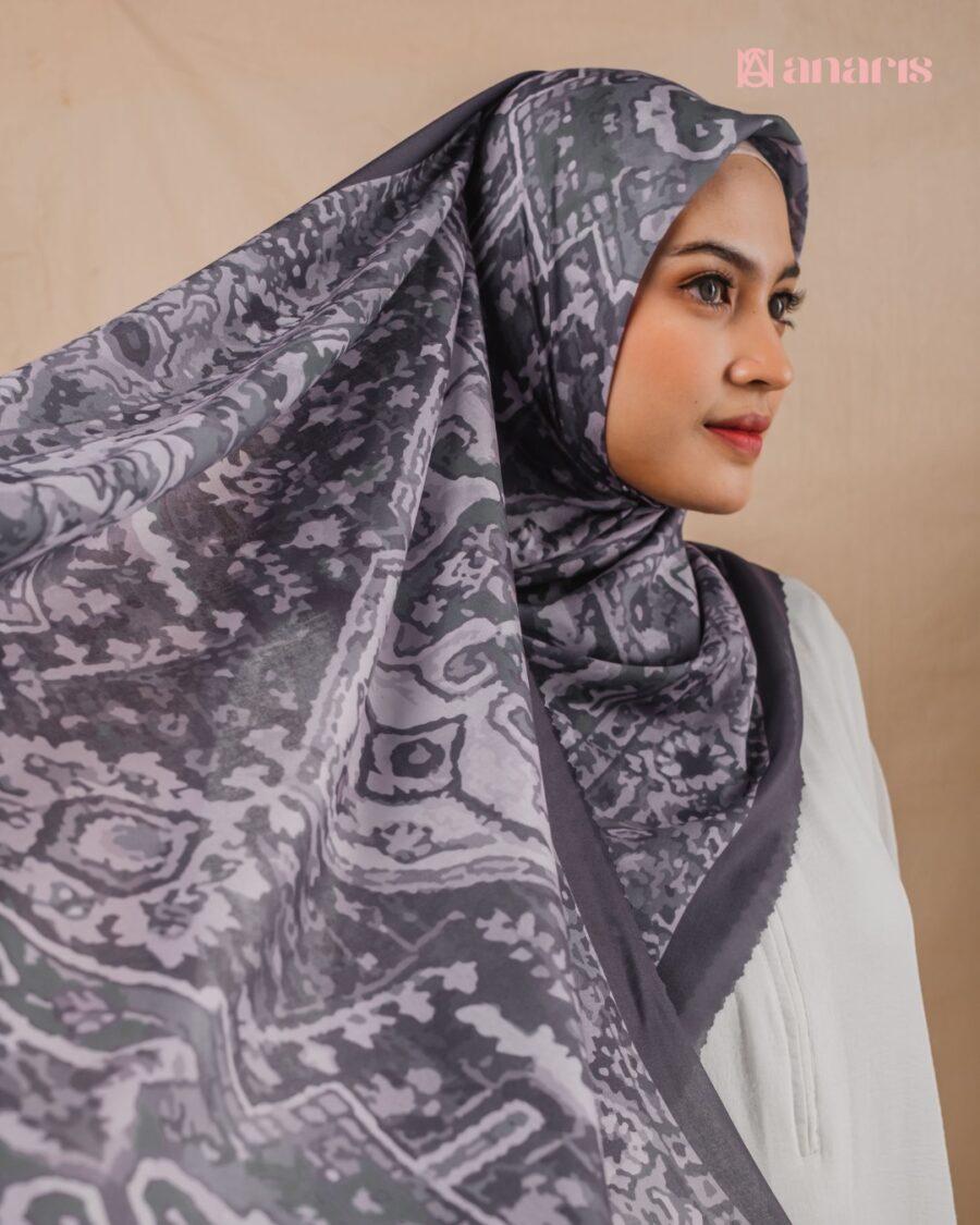 Zara Series Z08 Dark Grey Syar'i - Gambar 2