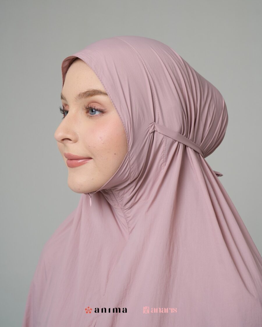 Mukena 2in1 Travela Series Pink Peony AnarisXAnima - Gambar 6