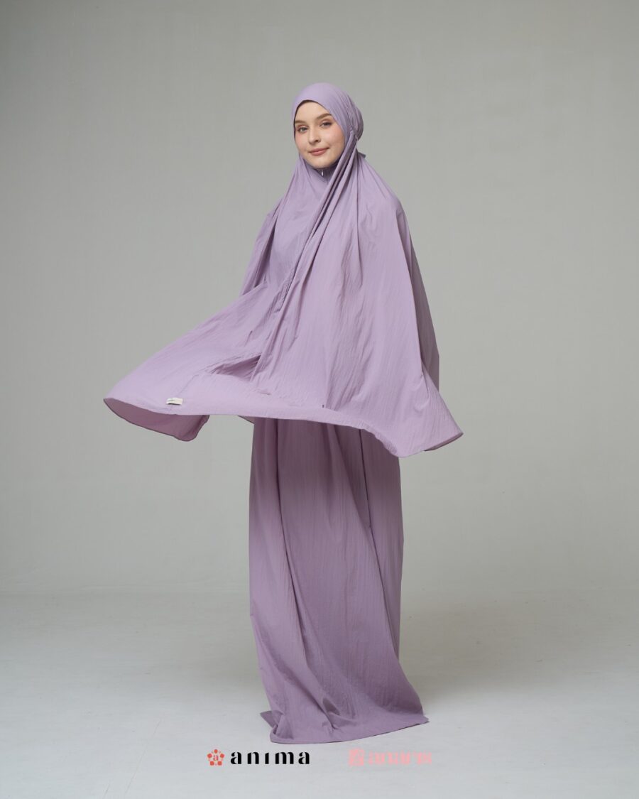 Mukena 2in1 Travela Series Lilac AnarisxAnima - Gambar 4