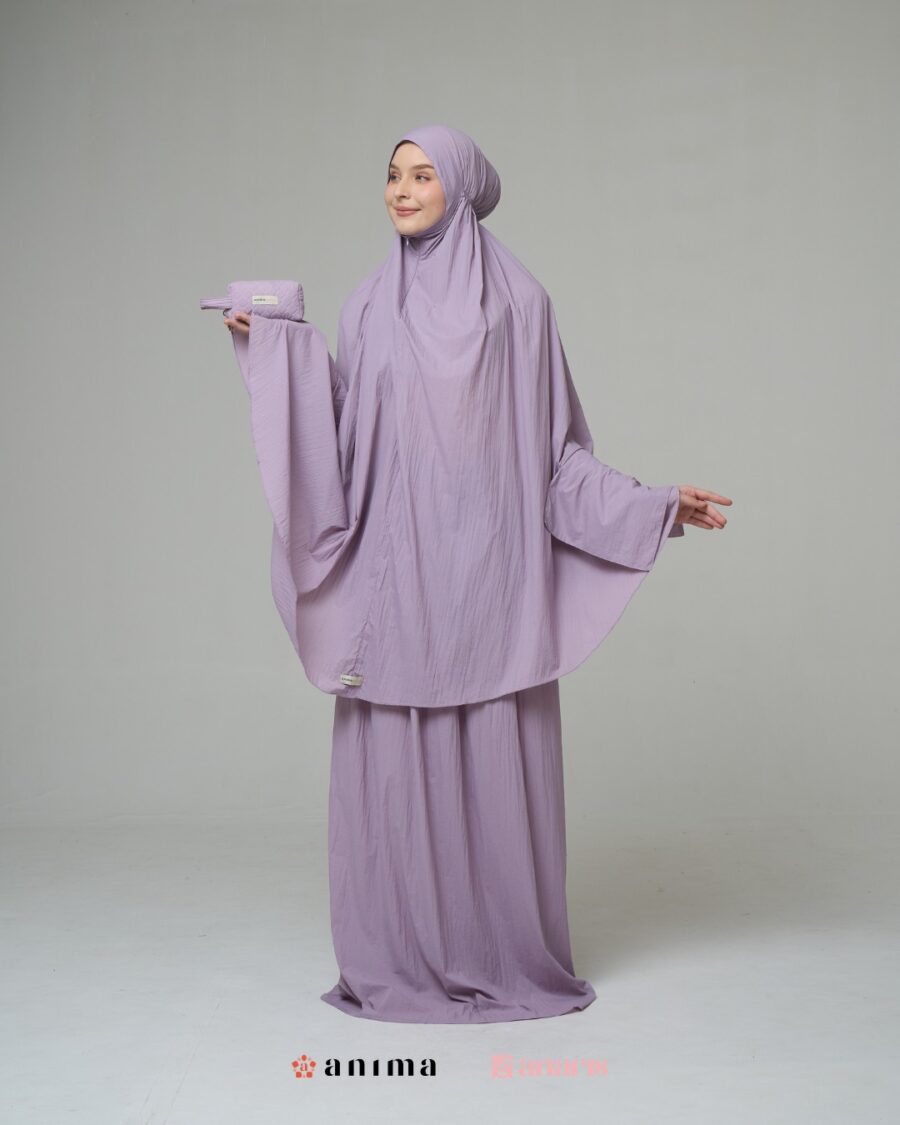 Mukena 2in1 Travela Series Lilac AnarisxAnima - Gambar 3