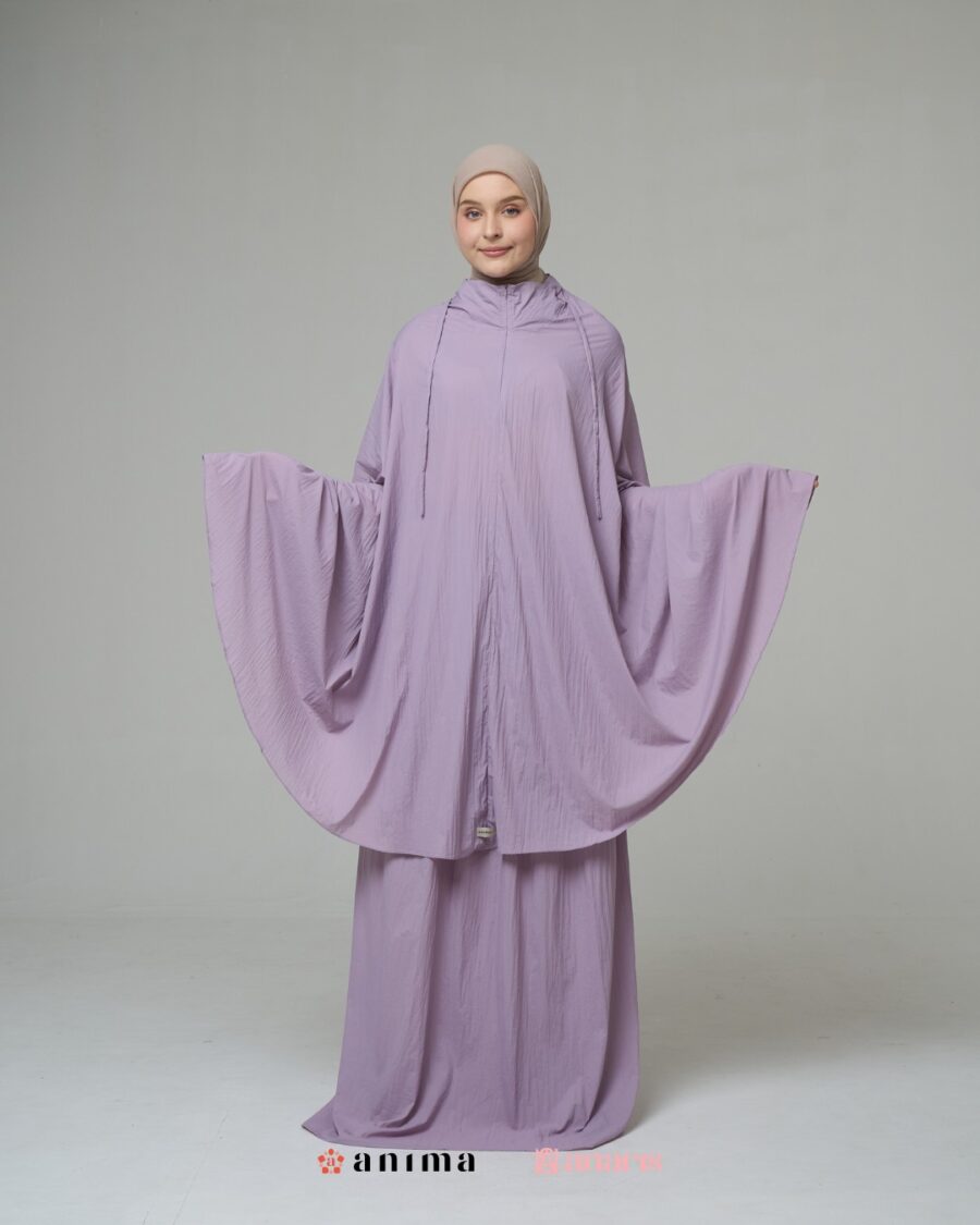 Mukena 2in1 Travela Series Lilac AnarisxAnima - Gambar 2