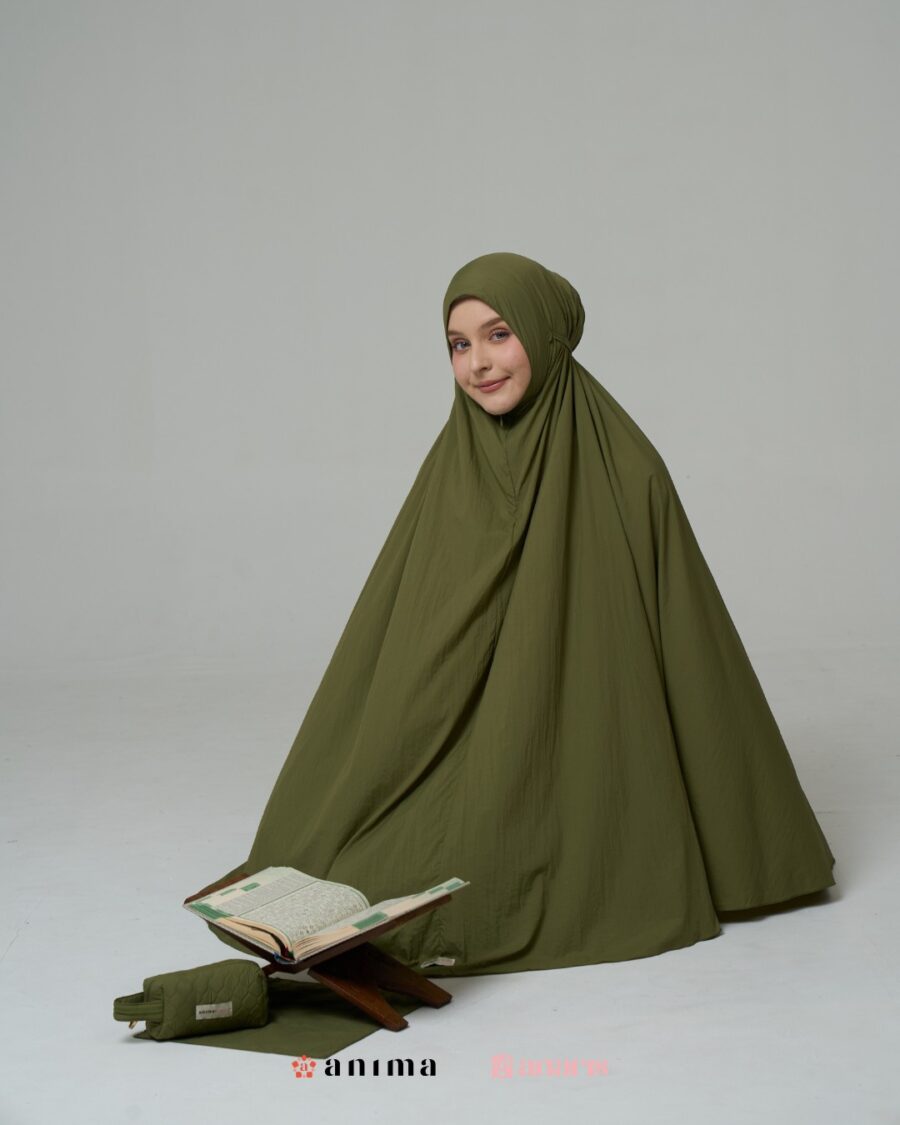 Mukena 2in1 Travela Series Olive AnarisXAnima