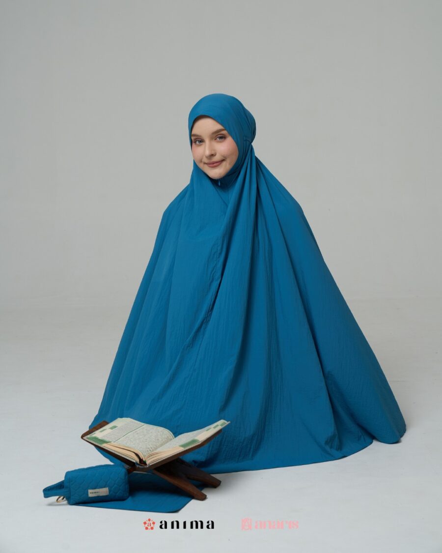 Mukena 2in1 Travela Series Marlin Blue AnarisXAnima - Gambar 7