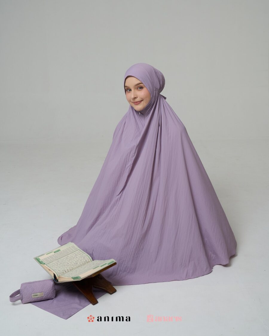 Mukena 2in1 Travela Series Lilac AnarisxAnima