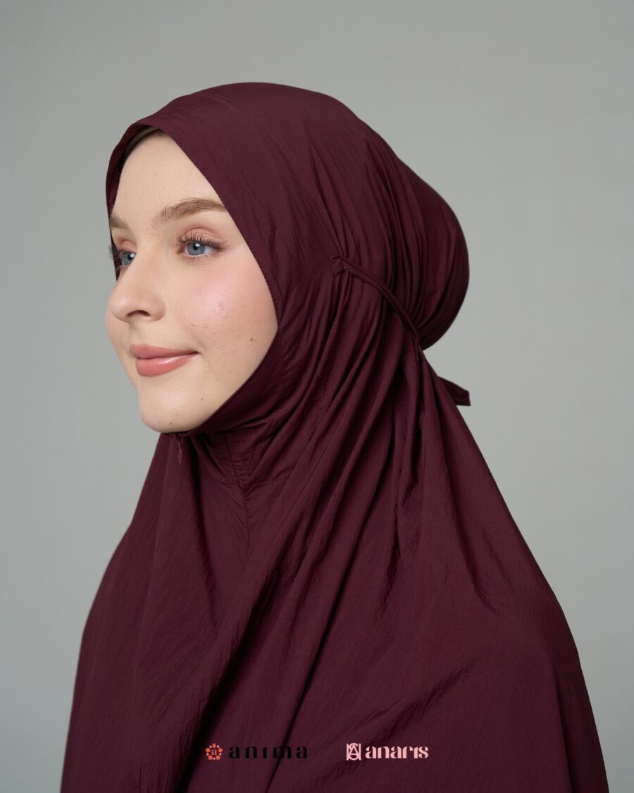 Mukena 2in1 Travela Series Prune AnarisXAnima - Gambar 5
