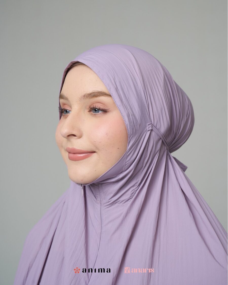 Mukena 2in1 Travela Series Lilac AnarisxAnima - Gambar 5