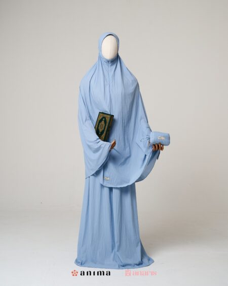 Mukena 2in1 Travela Series Sky Blue AnimaxAnaris