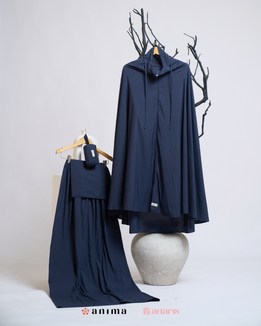 Mukena 2in1 Travela Series Dark Navy AnimaxAnaris - Gambar 5