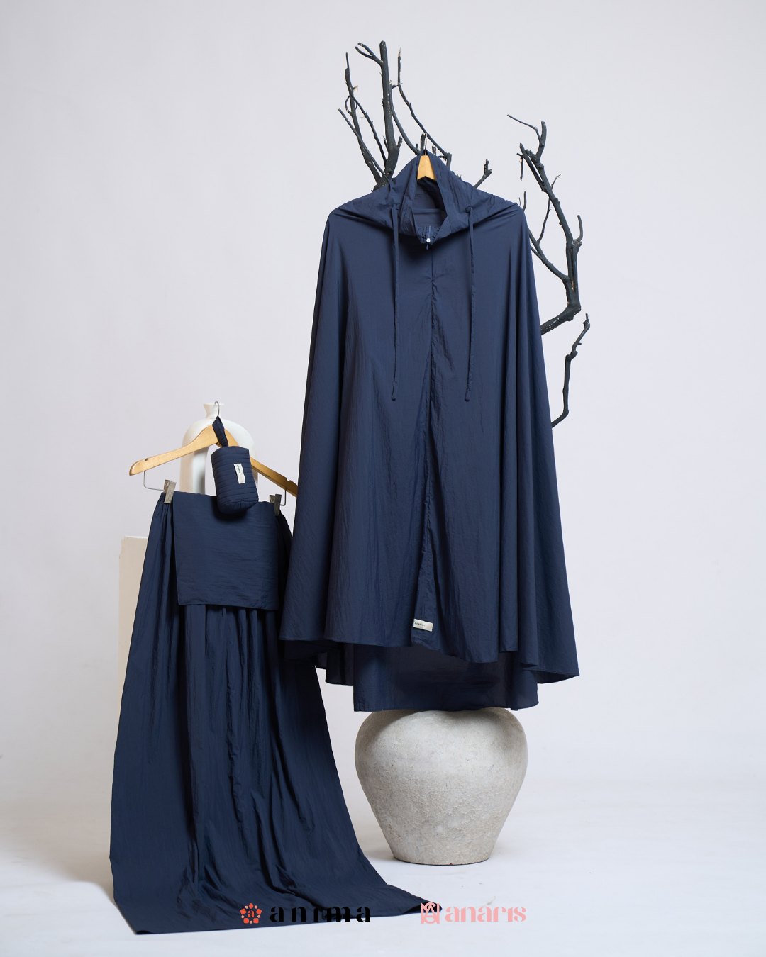Mukena 2in1 Travela Series Dark Navy AnimaxAnaris