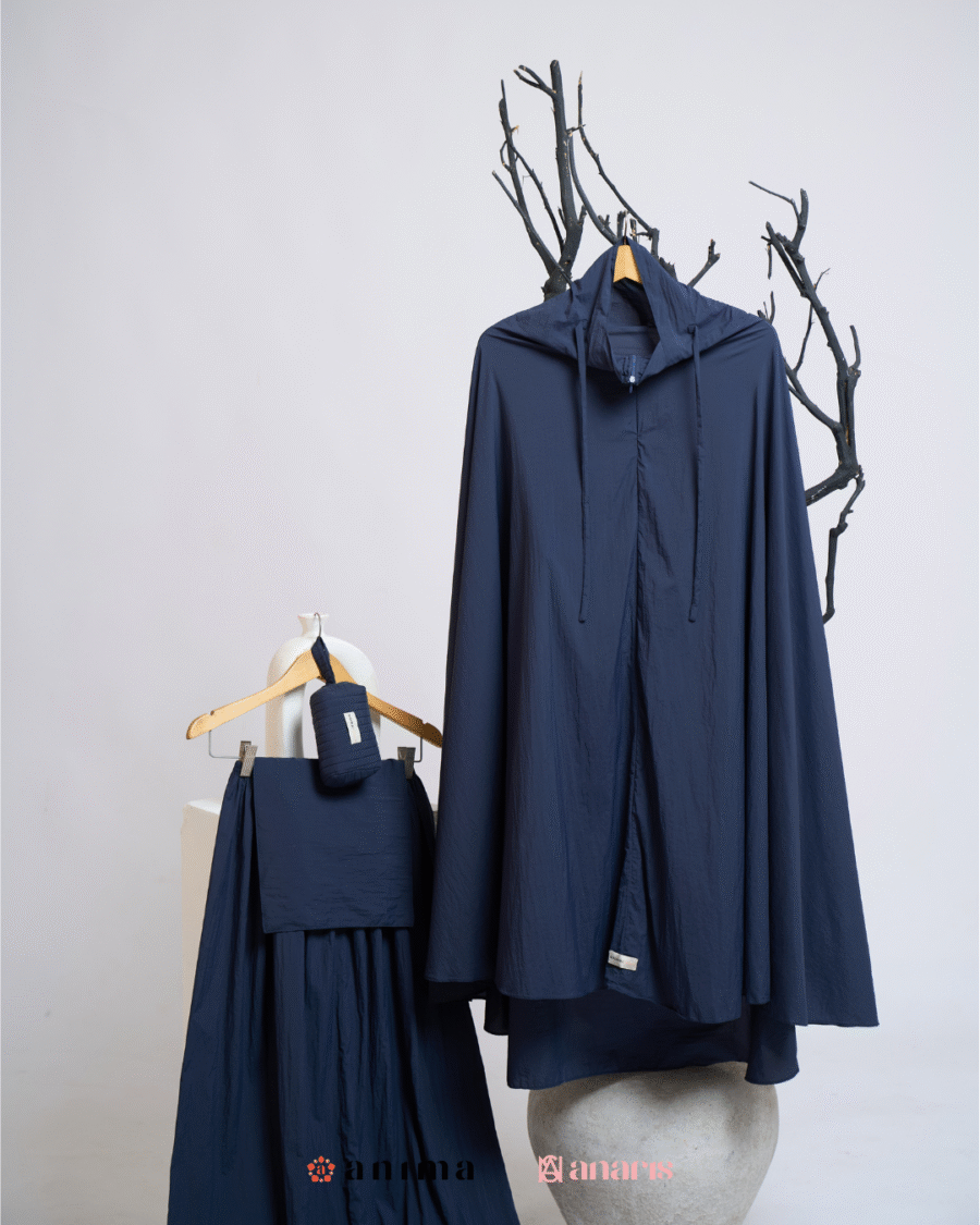 Mukena 2in1 Travela Series Dark Navy AnimaxAnaris - Gambar 3