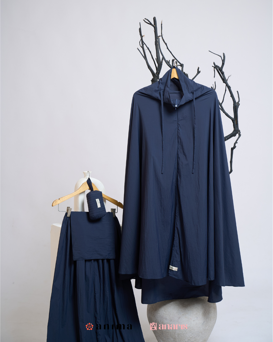 Mukena 2in1 Travela Series Dark Navy AnimaxAnaris - Gambar 3