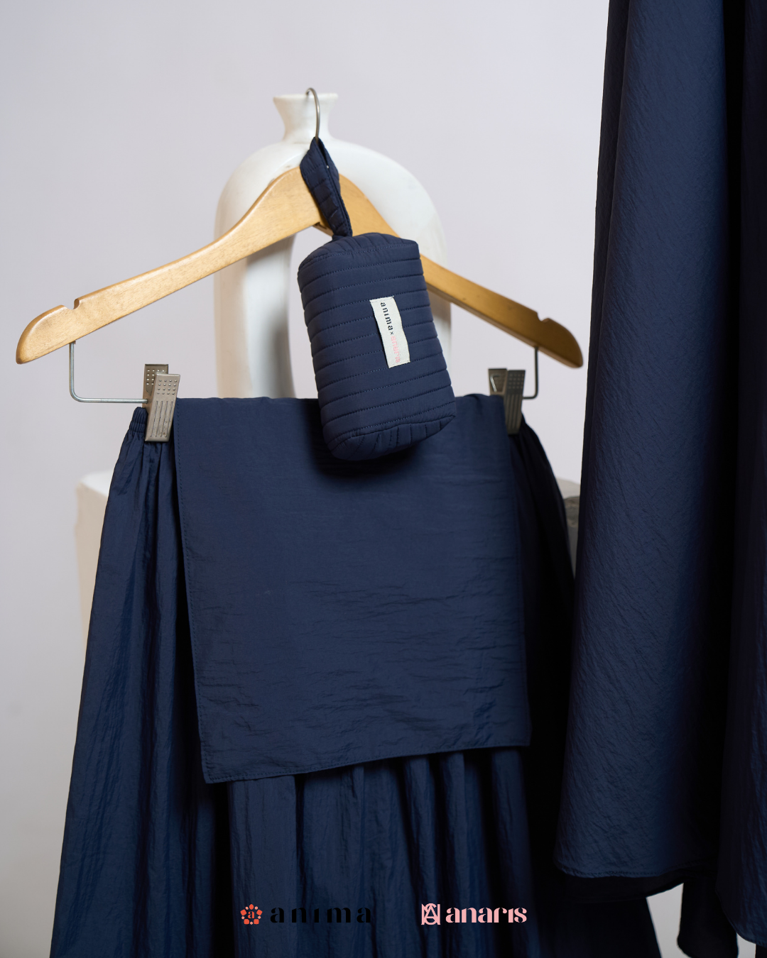 Mukena 2in1 Travela Series Dark Navy AnimaxAnaris - Gambar 6