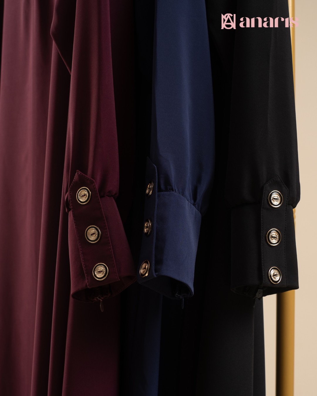 Yuna Abaya Dress Series Black - Gambar 5