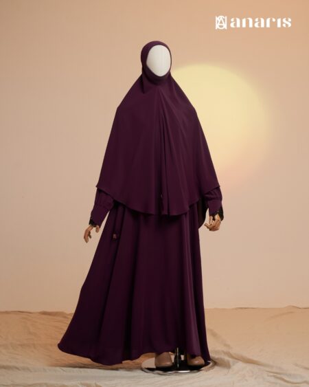 Yasmin Abaya Dress Series Plum