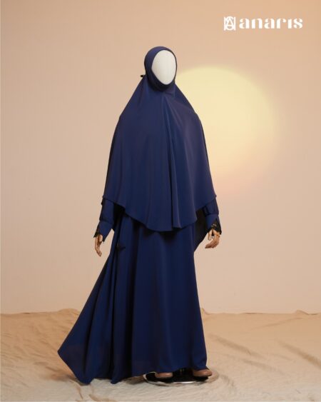 Yasmin Abaya Oneset Series Navy