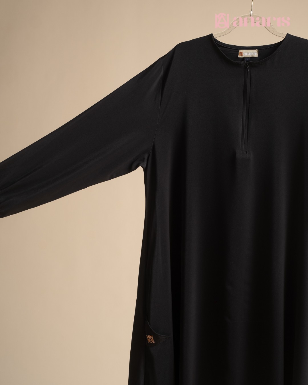 Yuna Abaya Dress Series Black - Gambar 3