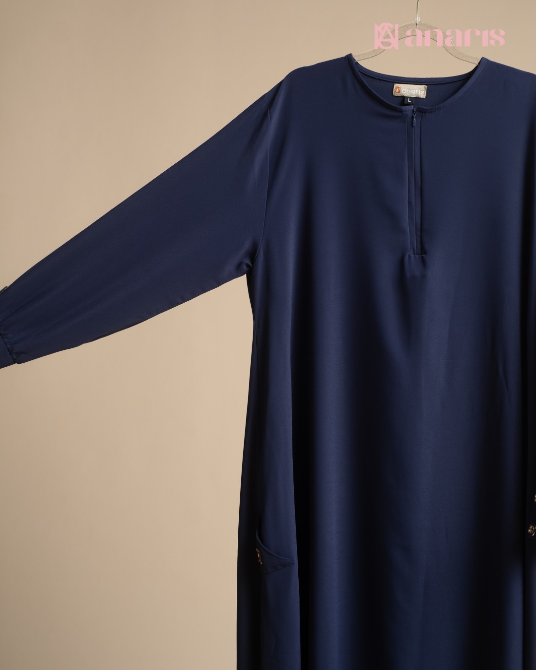 Yuna Abaya Dress Series Navy - Gambar 2