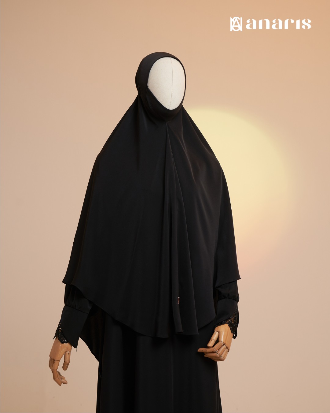 Yasmin Abaya Oneset Series Black - Gambar 3
