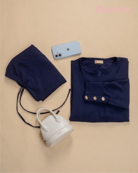 Yuna Abaya Dress Series Navy