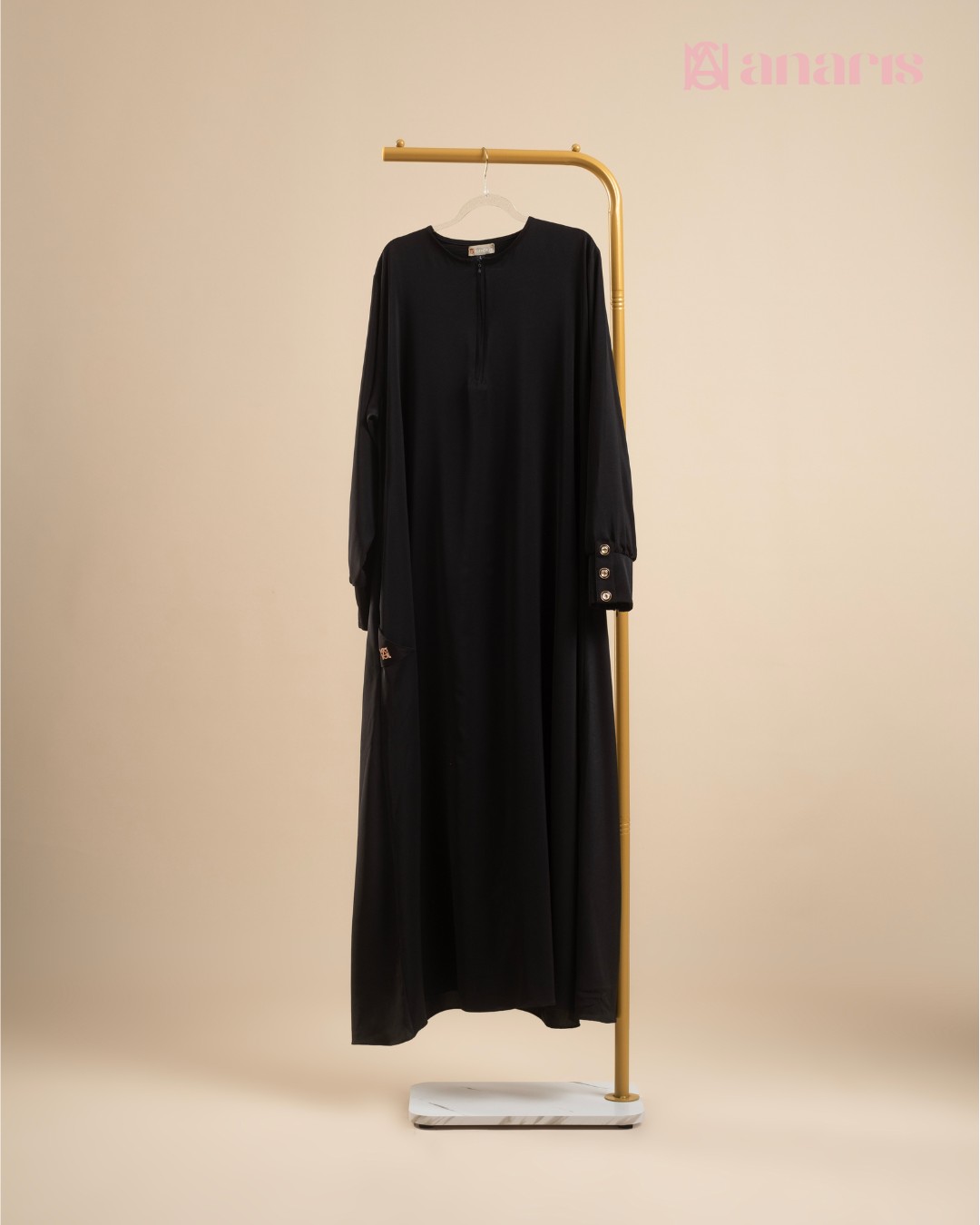 Yuna Abaya Dress Series Black - Gambar 4